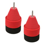 CLISPEED 2 Pcs Rouge Mousse Tir À l'arc Flèche Tête Éponge Doux Jeu Pratique Broadheads Conseils pour Tir À l'arc Jeu De Combat CS Tir