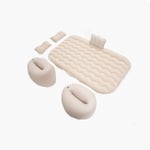 YUYAXAF Portable Voyage en Voiture Matelas Gonflable Universel SUV Coussin d'air étendu Coussin de Camping pour Le Sommeil et Le Mouvement Intime Confortable, Beige