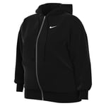 Nike Femme Nsw Phnx Flc Fz Os Hoodie Pl Sweatshirt, Black/Sail, XXL EU