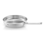 Fissler Collection Original-Profi Poêle En Acier Inoxydable (28 cm) À Queue Avec Échelle Intérieure, Sans Revêtement, Compatible Induction, Argenté