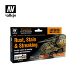 Vallejo Paint Set Rust, Stain & Streaking