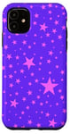 Coque pour iPhone 11 Violet et rose, étoiles