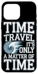 Coque pour iPhone 16 Pro Max T-shirt Time Travel Sci-Fi Enthusiast et Time Machine Adventure