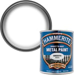 Hammerite Direct to Rust Metal Paint - Smooth White Finish 750ML