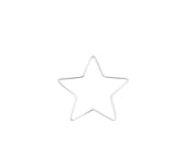 GLOREX étoile, métal, en métal, 1 unités, Métal, Weiß, 15 x 15 x 0.5 cm
