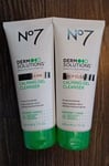 No7 Derm Solutions Deep Clean Calming Gel Cleanser 200ml X 2 Brand New