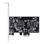 PCIE FireWire Card, PCI-E PCI Express FireWire 1394a IEEE 1394 Controller Card with Firewire Cable for Windows 10/8 / 7 / Vista/XP / 2000 / ME / 98SE