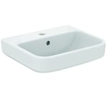 Ideal Standard I.LIFE B Lave-mains pour Salle de bain ou Toilettes, Rectangulaire, 45 x 38 x 18 cm, Céramique, Percé, Trop-Plein, T461001