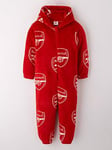 Arsenal Football Fleece All In One, Red, Size Age: 9-10 Years