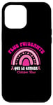 Coque pour iPhone 15 Plus Octobre Rose 2024 Ruban Cancer Du Sein Arc-En-Ciel