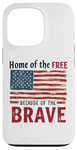 Coque pour iPhone 13 Pro Home of the Free Because of the Brave Patriotic Veteran Day