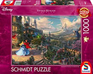 Schmidt Spiele-La Belle au Bois 57369 Thomas Kinkade, Disney, Sleeping Beauty Dancing in The Enchanted Light, Puzzle de 1000 pièces, Taille Unique