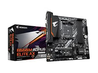 GIGABYTE B550M AORUS Elite AX (AM4/ AMD/ B550/ Micro ATX/Single M.2/SATA 6Gb/s/USB 3.2 Gen 1/ Realtek GbE LAN/PCIe 4.0/ Carte mère)