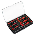 6pc Precision TRX-Star Screw Driver Set Soft Grip Handle S2 Steel Blackened Tips