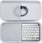 Housse Rigide pour Logitech MX Keys Mini Clavier WRLS éclairé, Housse Seule (White)