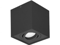 Orno taklampa CAROLIN DLS GU10 downlight max 35W, IP20, fyrkantig, svart,AD-OD-6145BGU10