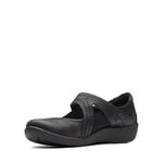 Clarks Femme Sillian Bella Chaussure Baby, Noir, 39.5 EU Large