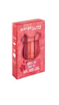 Maybelline New York - Coffret Superstay Teddy Tint - 3 Blush à Lèvres Teddy Tint - Effet Mat Fondu - Tenue Longue Durée - Teintes : Baby Tee, Petalcore, Wild at Heart