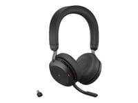 Jabra Office Trådlösa Hörlurar, Jabra Evolve2 75 Link380c Ms Stereo Black