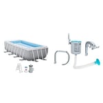 Intex - 26788NP - Kit Piscine Prism Frame Rectangulaire Tubulaire (L) 4,00 X (L) 2,00 X (H) 1,00M & 28000 - Skimmer De Surface Deluxe pour Autostable Ou Tubulaire