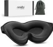 OnaEz Sleep Masks, 2023 Upgraded 100% Darkness 3D Sleep Eye Mask with 12mm Eye