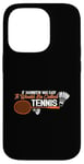 Coque pour iPhone 14 Pro Jeu d'amour pour joueur de badminton