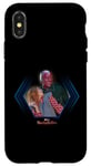 Coque pour iPhone X/XS Marvel WandaVision Wanda & Vision Cute Couple Framed