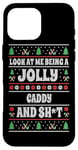 iPhone 16 Pro Max Funny Golf Caddy Ugly Christmas Design Xmas Themed Case