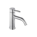 Mitigeur lavabo inox brossé avec bonde h 16.7 cm - Kolibri