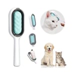 Vert Brosse Chat Brosse Chien, Universel Brosse Anti Poils Animaux, Brosse pour Chat Poil Long, Brosse de Nettoyage Multifonctionnelle pour le