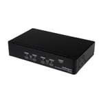 StarTech.com USB DisplayPort Kvm-switch med 4 portar och audio