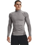 Under Armour Men's UA CG Armour Comp Mock, Men's Base Layer with a Polo Neck, Thermal Long Sleeve Top for Winter Running and Skiing with Anti-Odour Technology