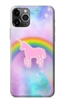 Rainbow Unicorn Pastel Sky Case Cover For iPhone 11 Pro