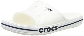 CROCS Bayaband Slide, Tongs de Loisirs et Sportwear Homme Mixte, Multicolore (Blanc/Marine), 43 EU