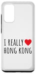 Coque pour Galaxy S20 J'aime vraiment Hong Kong