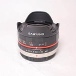 samyang Used Samyang 7.5mm f/3.5 UMC Fisheye Micro Four Thirds Lens Black