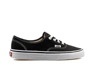 Vans Authentic Classic, Unisex Adult Low Top Lace-up Trainers, Black (Black/White), 6.5 UK (40 EU)