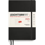 Kalender A5 2025 Weekly Planner/Notebook Soft Black Leuchtturm1917