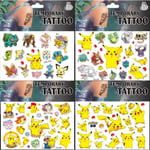 4st Pokémon tatueringar Superläckra Barn tatueringar multifärg