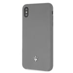 Coque en silicone pour Apple iPhone XS Max - Gris