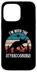 iPhone 14 Pro Max I'm With The Dinosaur Styracosaurus, Retro Dino Gifts Kids Case