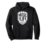 Music Is My Life Sounds Listening Melody Beats Vibes Lover Pullover Hoodie