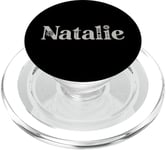 Natalie Nom Personnalisé Fleur Botanique Personnalisée Femme Fille PopSockets PopGrip pour MagSafe