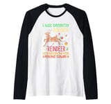 I Was Recently Run Over By A Reindeer Christmas So Pardon Me Raglan Baseball Tee