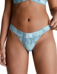 Calvin Klein Womens KW0KW02126 CK Authentic Brazilian Bikini Briefs - Blue Nylon - Size 8 UK