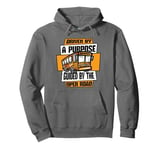 Guided By The Open Road Operator Expert School Bus Driver Pullover Hoodie