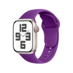 SRena Bracelet SBC1 pour bracelet apple watch se ultra 2 series 10 9 8 7 6 5 4 3 2 1 49mm 46mm 45mm 44mm 42mm 41mm 40mm 38mm cuir sport montre silicone en couleur Violet Reine