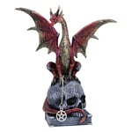 Nemesis Now Fate of The World 23 cm, résine, Figurine de Dragon Rouge, Ornement Dragon Rouge, Article Cadeau Dragon à Collectionner, moulé dans la Meilleure résine, habilement Peint à la Main