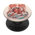 Takoyaki Attack Octopus Kaiju Food Squid Wave Japanese Snack PopSockets Adhesive PopGrip