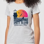 Jaws Welcome To Amity Island Women's T-Shirt - Grey - M